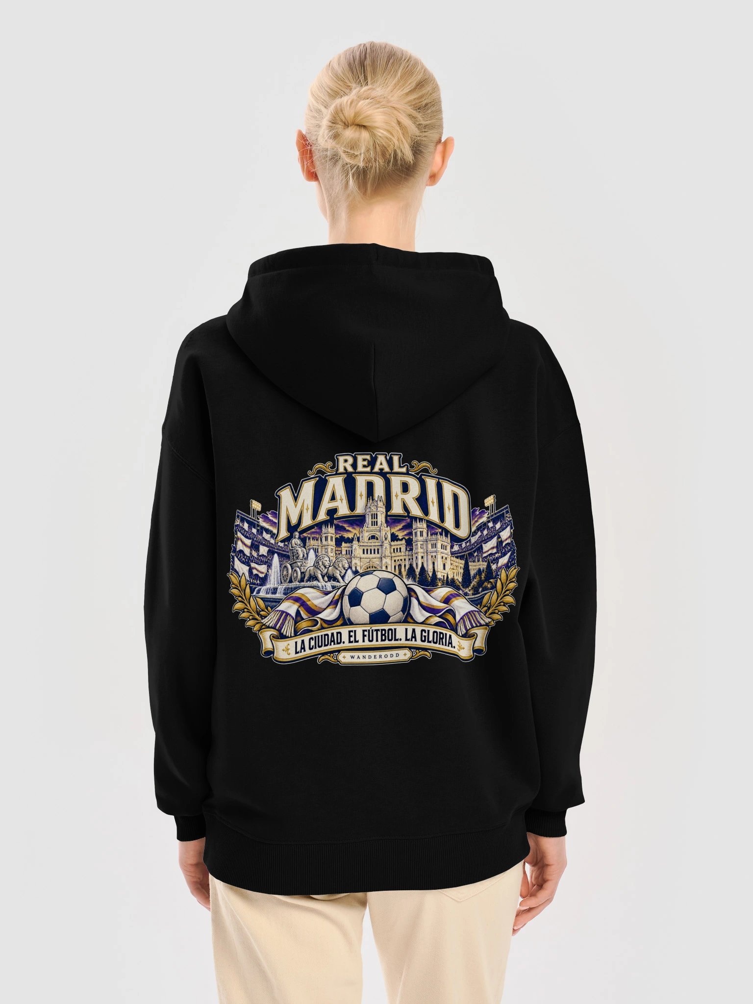 Sudadera con Capucha Inspirada en el Real Madrid | WanderOdd product image (1)