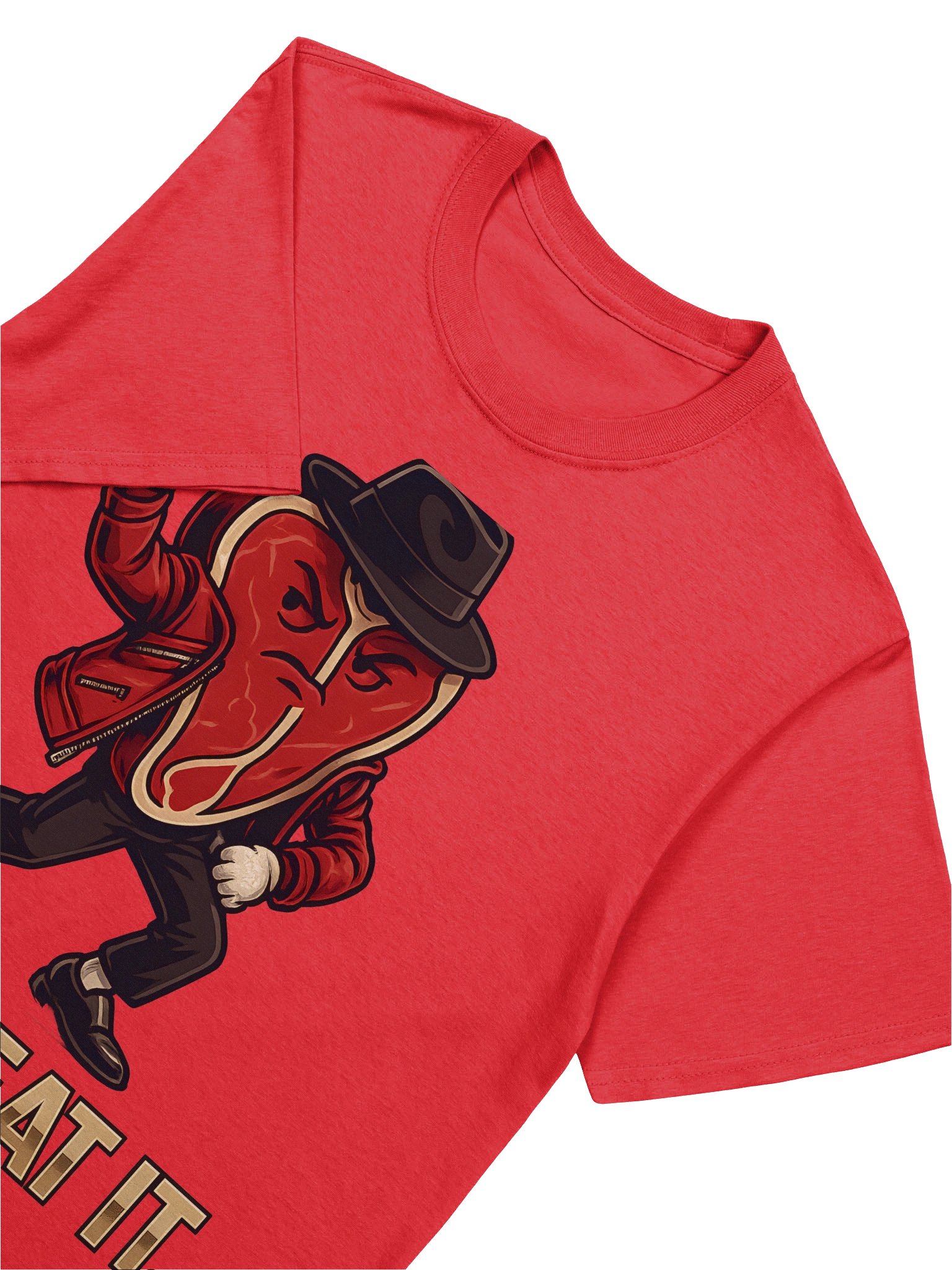 “Just Beat It” Dancing T-Bone Steak T-Shirt – Funny Michael Jackson Parody Tee for Meat Lovers product image (48)