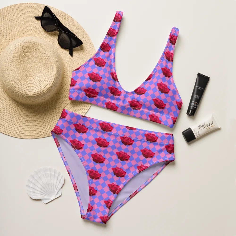 Rosy bikini {melon and periwinkle} product image (6)