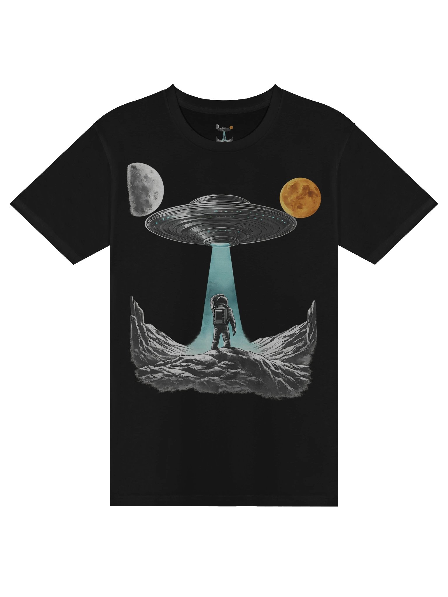 Cosmic Voyager Meet UFO Unisex T-Shirt product image (1)