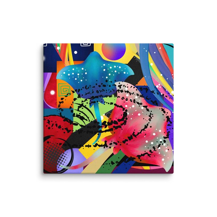 Vibrant Manta Ray Canvas product image (4)