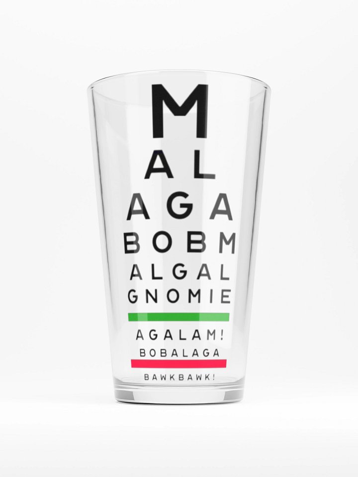 Malaga Eye Chart Pint product image (1)