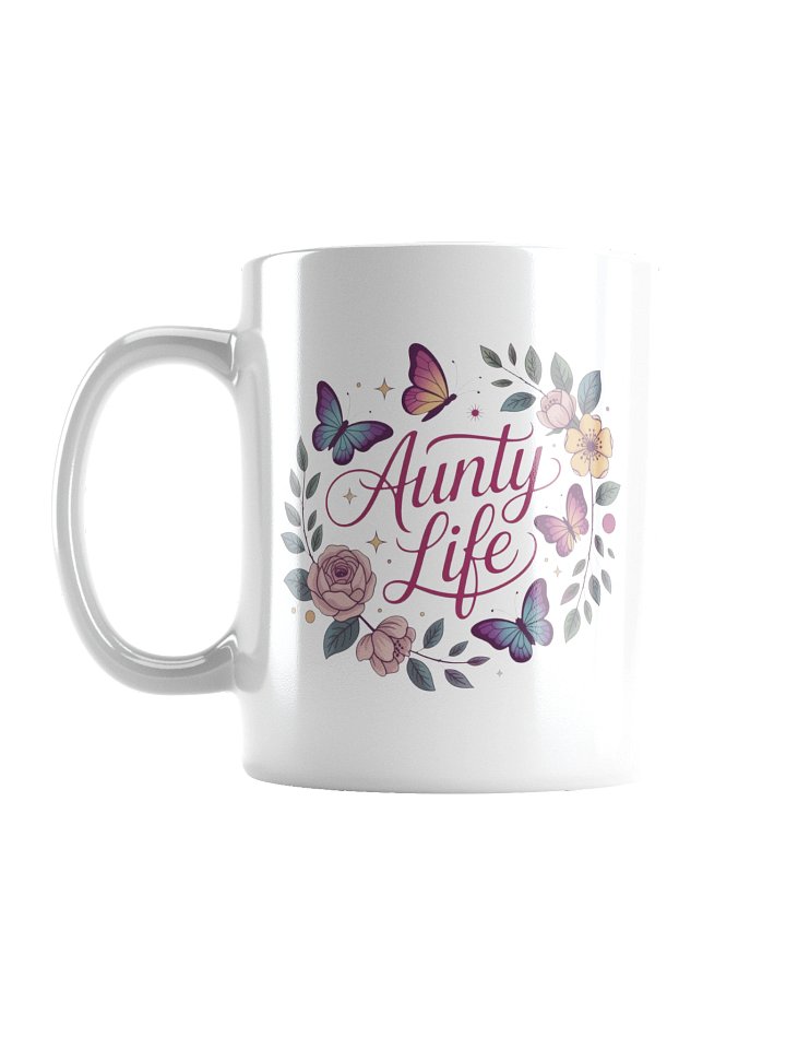 Aunty Life Butterfly Garden Coffee Mug product image (2)