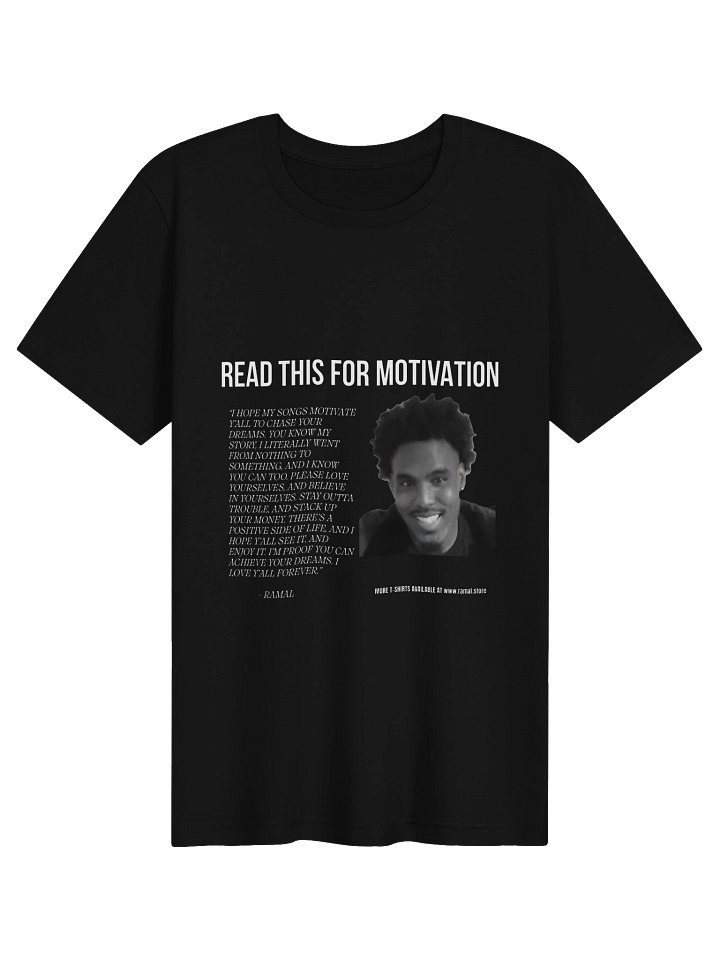 BLACK MOTIVATIONAL T-SHIRT product image (1)