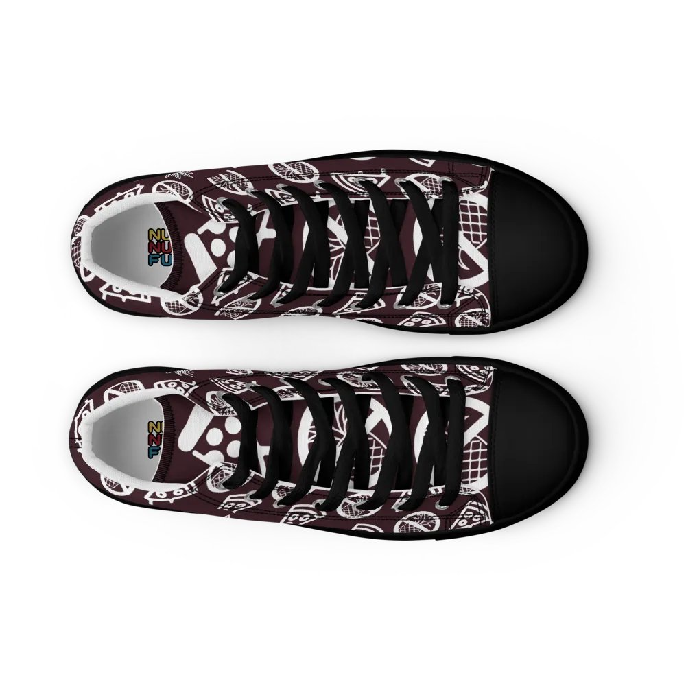 Blasphemy High Top Oxblood Black/Black Female product image (6)