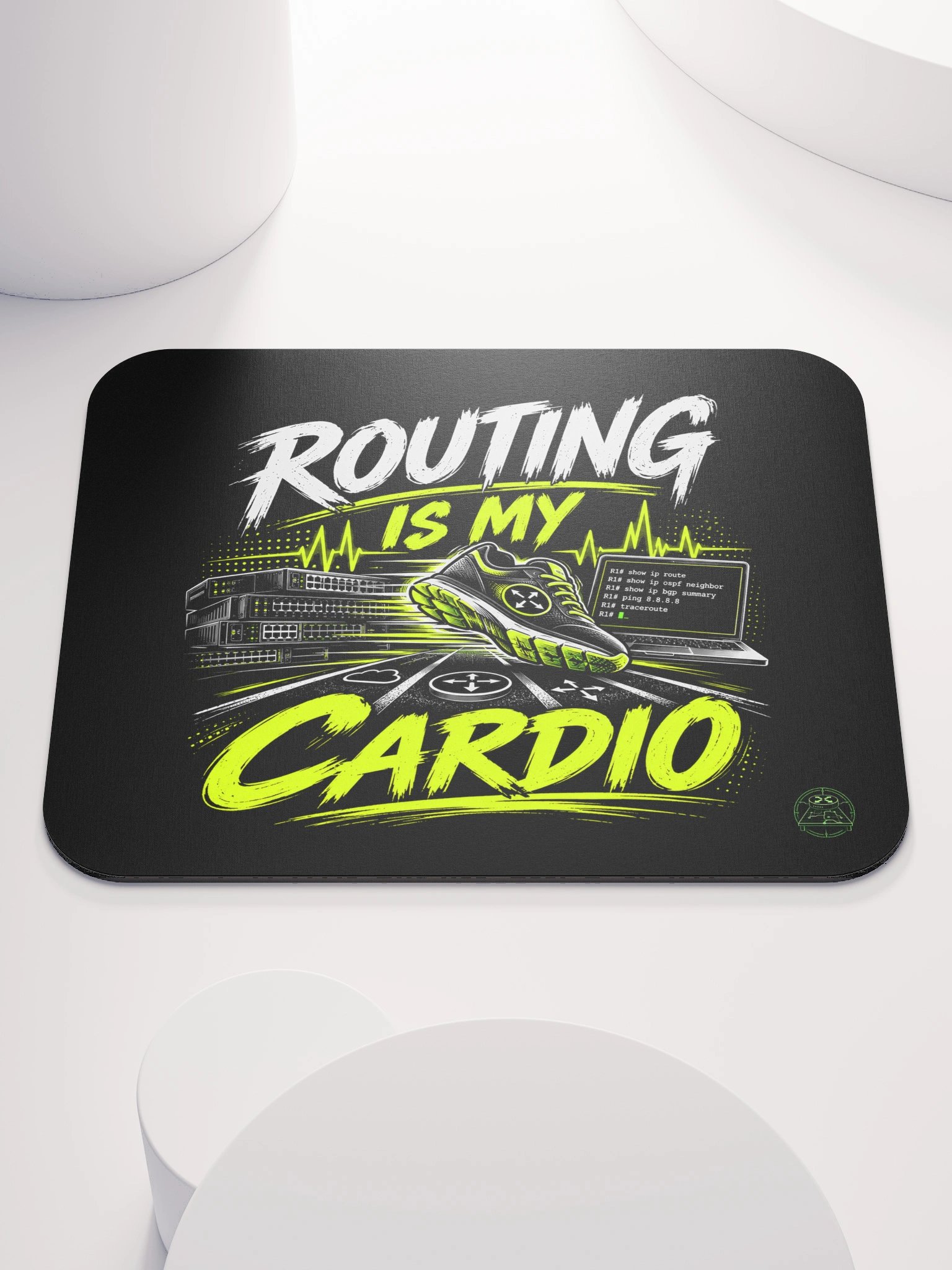 "Routing Is My Cardio" - Mousepad product image (1)