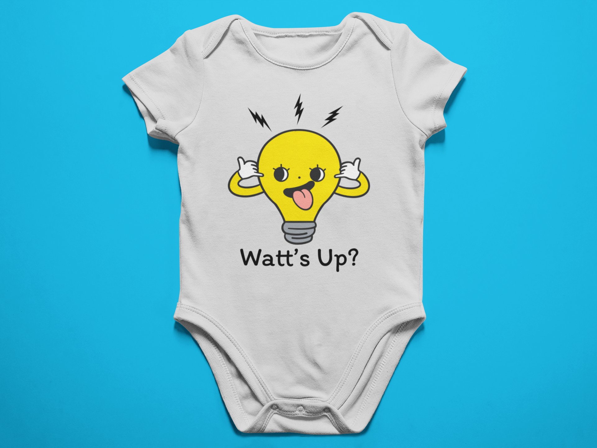 WATT'S UP? - Baby Bodysuit Onesies for Boys and Girls product image (3)