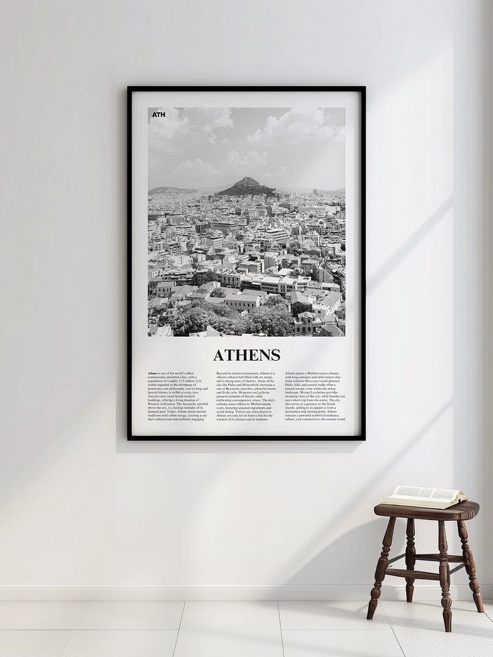 Athens 02 Newspaper Poster | Framed product image (2)