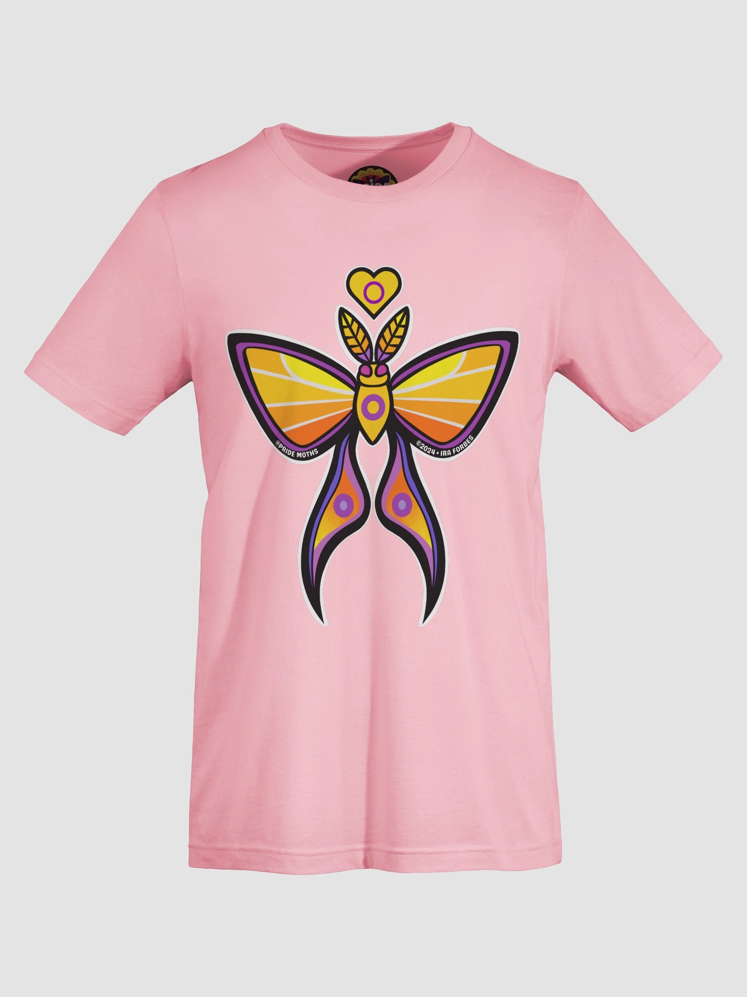 № 9 | INTERSEX PRIDE MOTH | GRAPHIC TEE | T-SHIRT product image (5)
