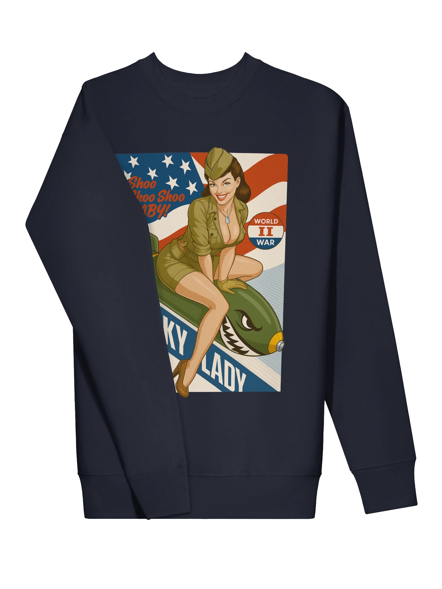 Retro Pin-Up ‘Lucky Lady’ US Army Air Corps Sweater product image (23)