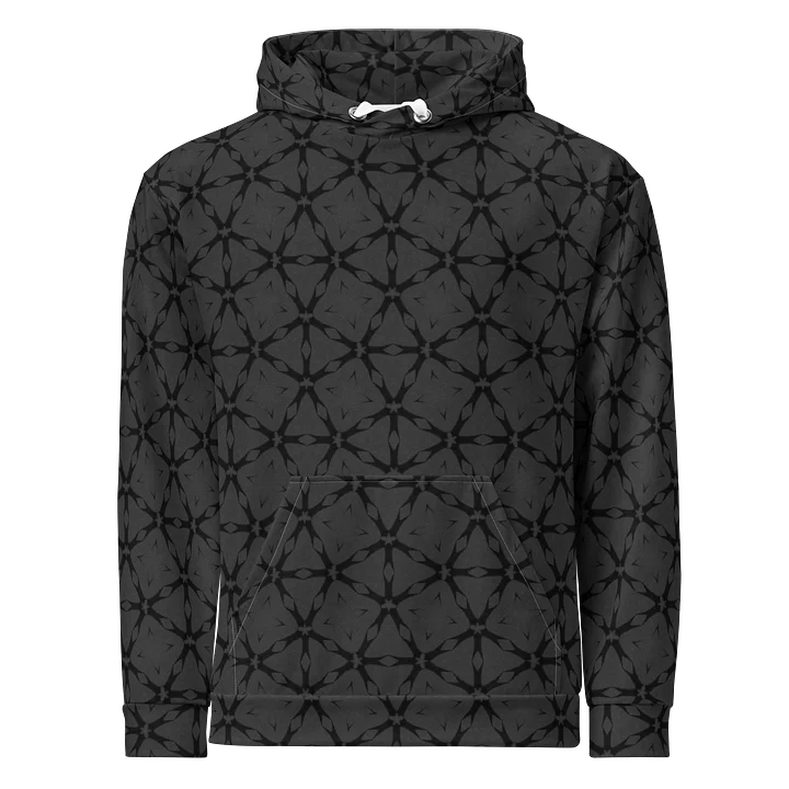 Midnight Echo Geometric Seamless Pattern Unisex Hoodie product image (1)