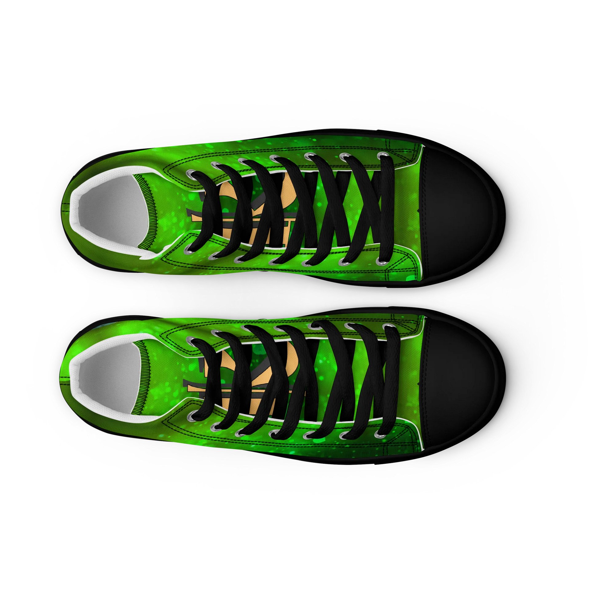 (Green WAIFU) K Women's High Top Canvas Shoes product image (9)