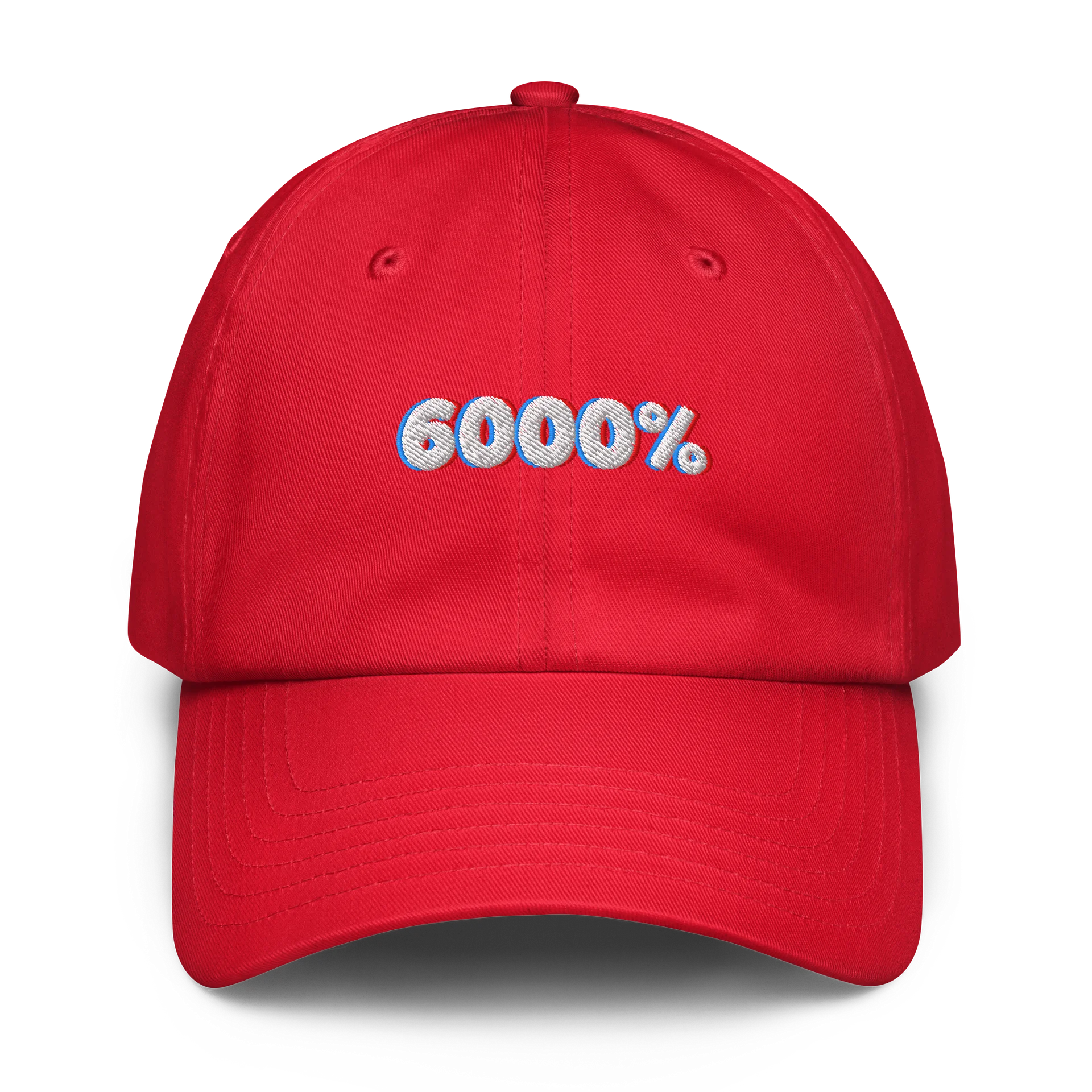 6000% Dad Hat | R E D product image (1)