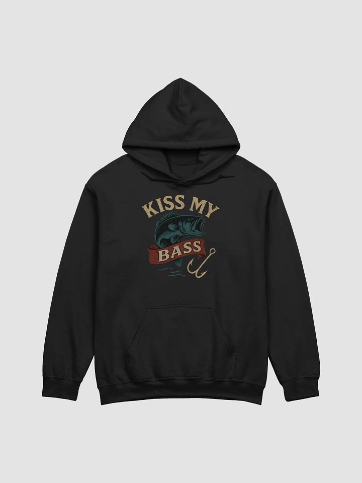 Vintage Funny Fishing Hoodie – Kiss My Bass Humor Tee product image (4)