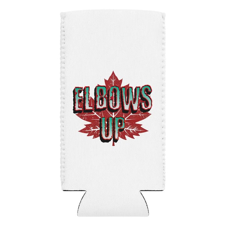 Elbows Up Maple Leaf Can Cooler product image (2)