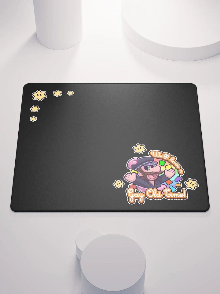 Gay Old Time: Black Mousepad product image (1)