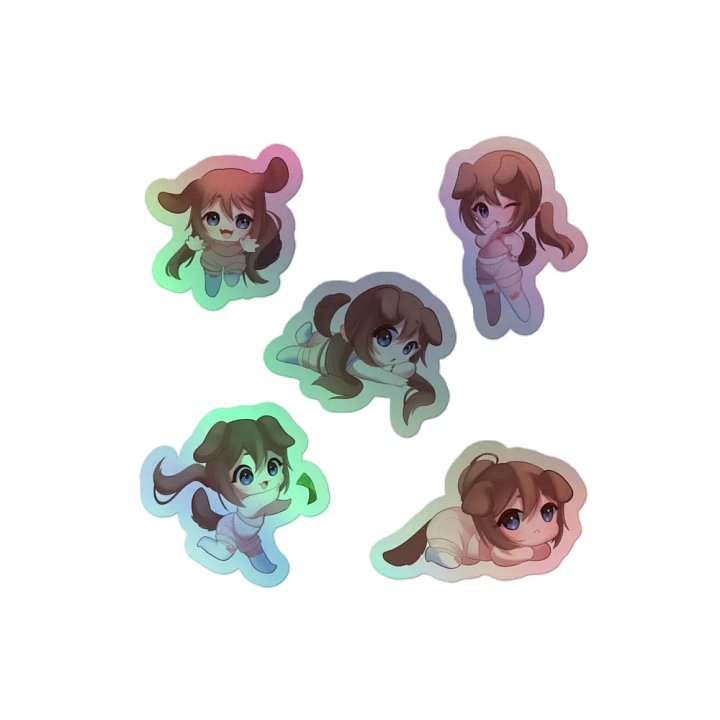 Chibishiro Sparkly Stickers product image (2)