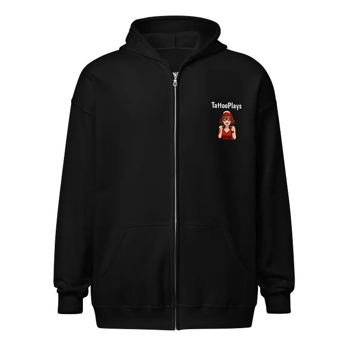 TattooPlays Zip-Up Hoodie – Chill Mode: Activated product image (1)