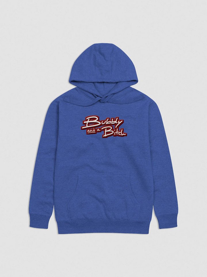 Bubbly and a B*tch (maroon bubble design 2) embroidered heavyweight hoodie product image (42)