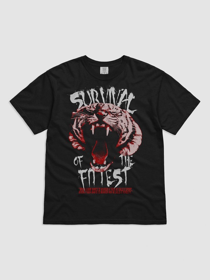 Survival of The Fittest - T-shirt (Black product image (1)