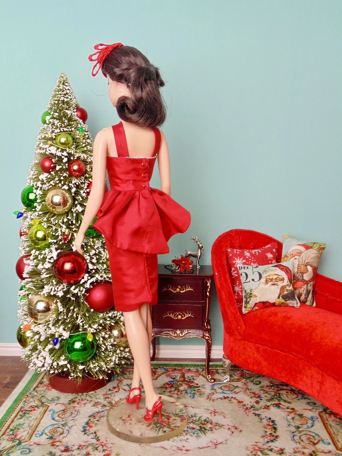 Peplum Party sewing pattern for 12" fashion dolls product image (4)