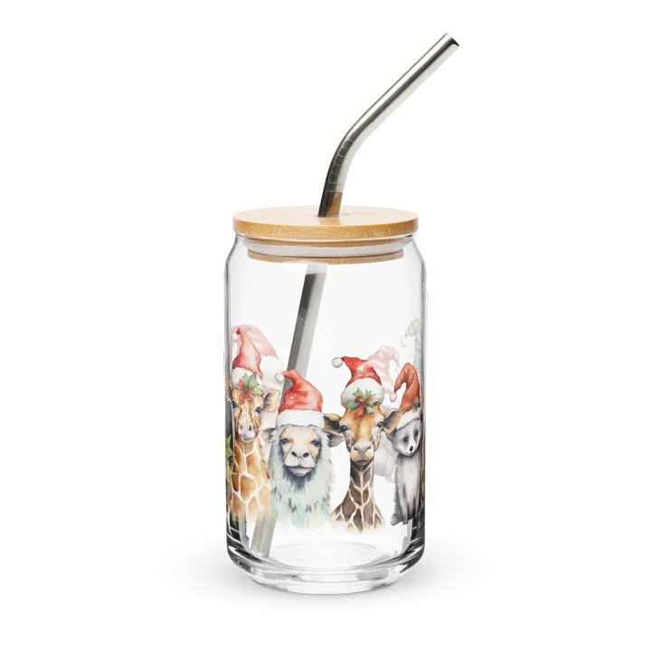 Santa Paws Can-Shaped Glass product image (1)