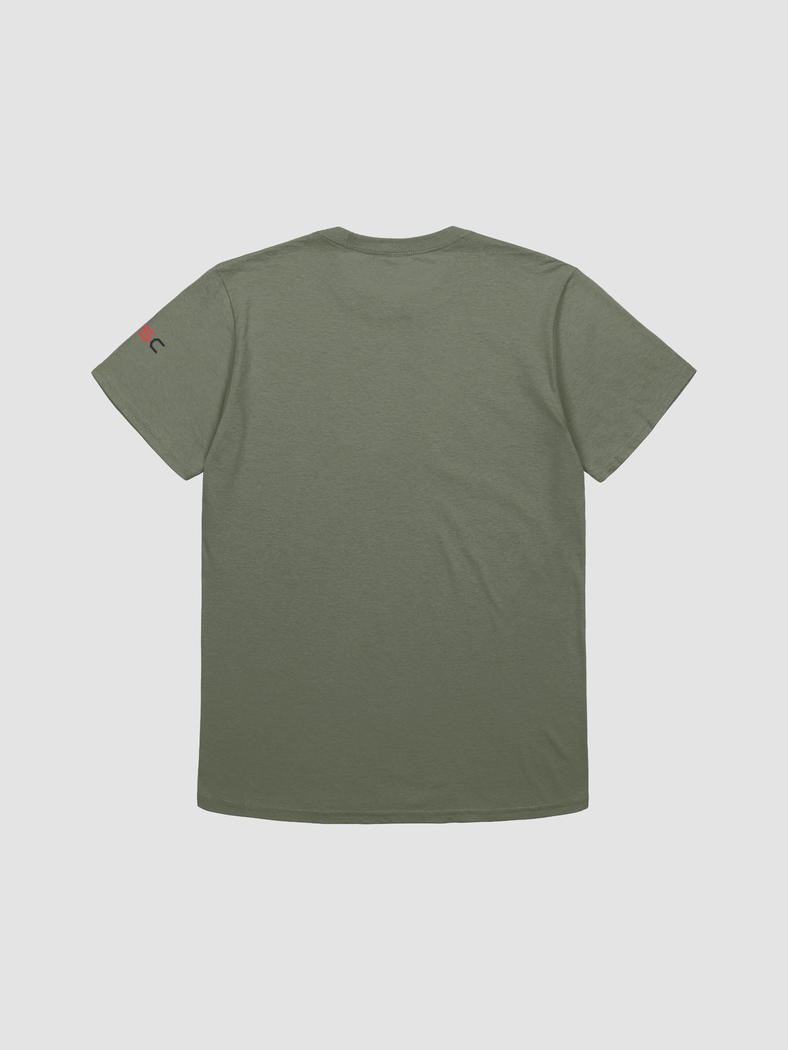 'Again!' Printed Emblem Unisex T-Shirt (Military Green) product image (2)