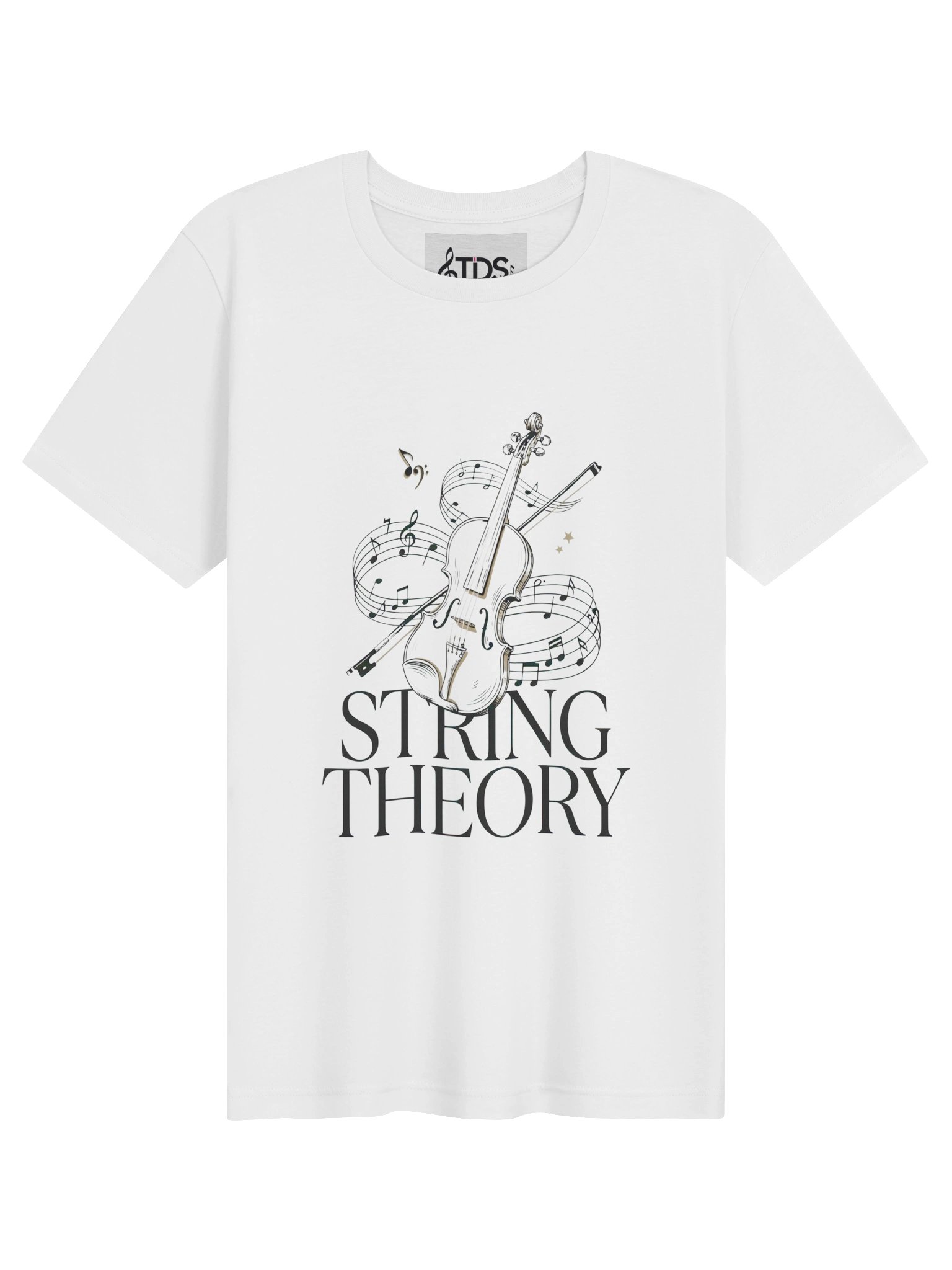 Enchanting Violin Sparkle Graphic Tee product image (2)