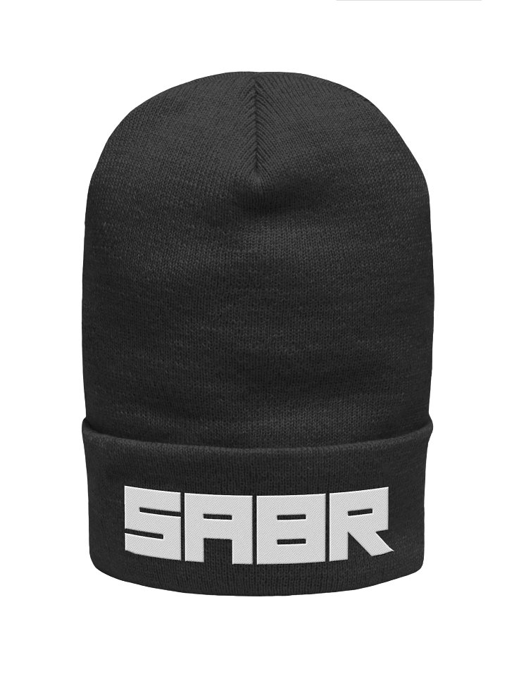 SABR White Logo Unisex 12" Beanie product image (1)