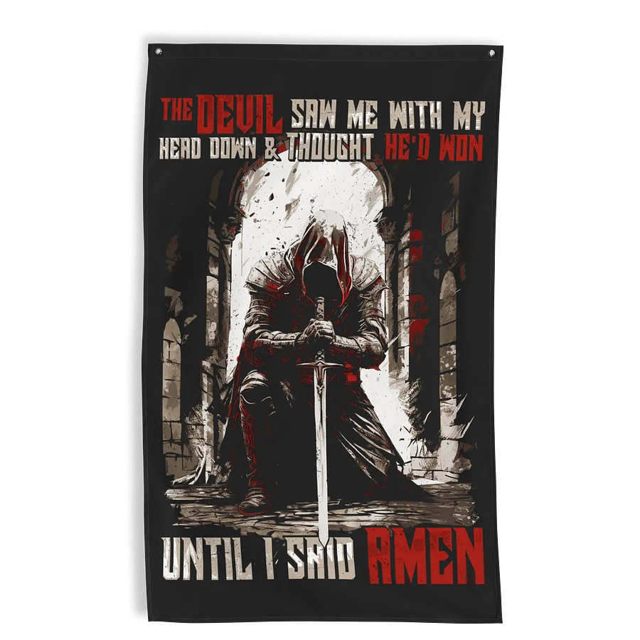 Until I said Amen 2.0 Wall Flag product image (1)