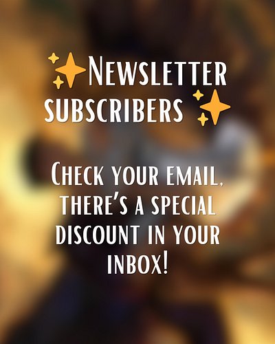 FRIENDS check your email!
•
I just sent a super secret email to my newsletter subscribers for a brand new shiny WITH a discou...