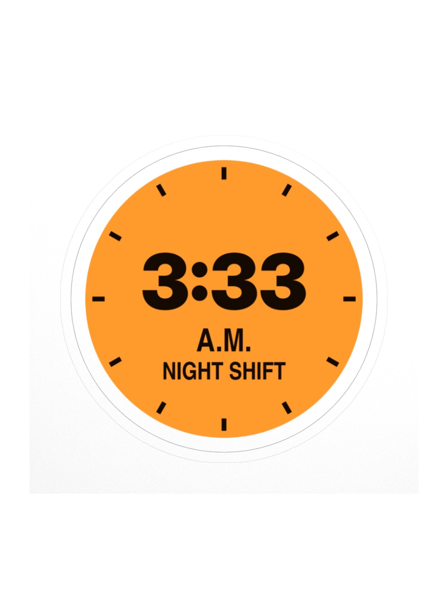 3:33 AM Night Shift Sticker product image (1)