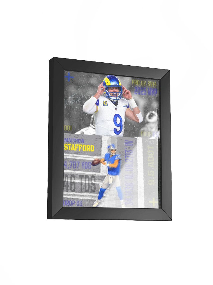 MATTHEW STAFFORD 001 PREMIUM FRAMED PRINT product image (2)
