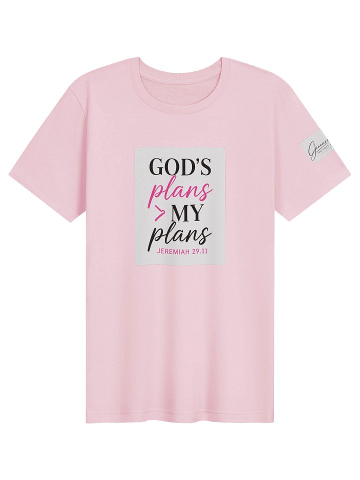 God's Plans Tee-Pink product image (1)