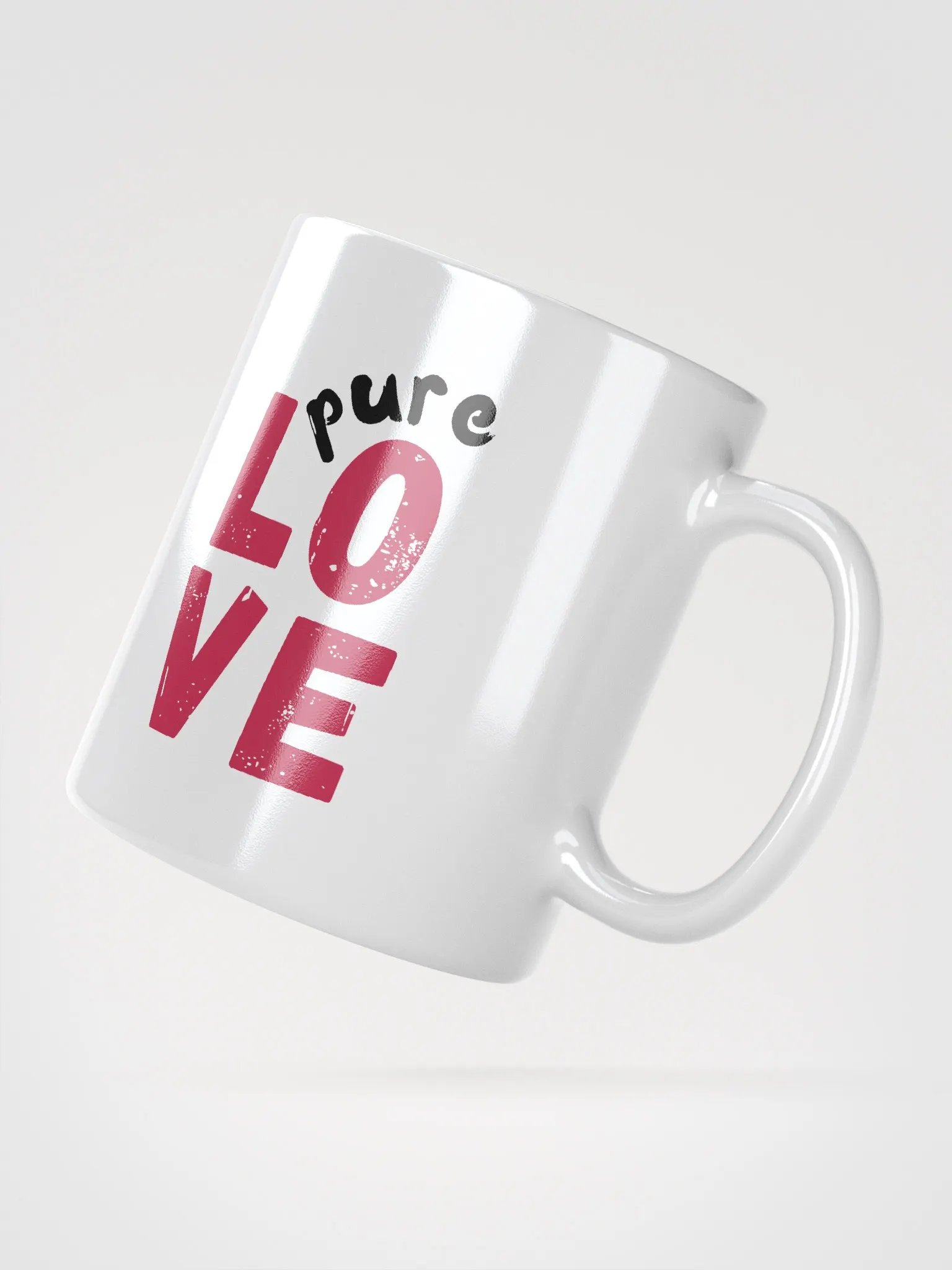 Pure LOVE dual Color Black-Magenta white Mug product image (2)