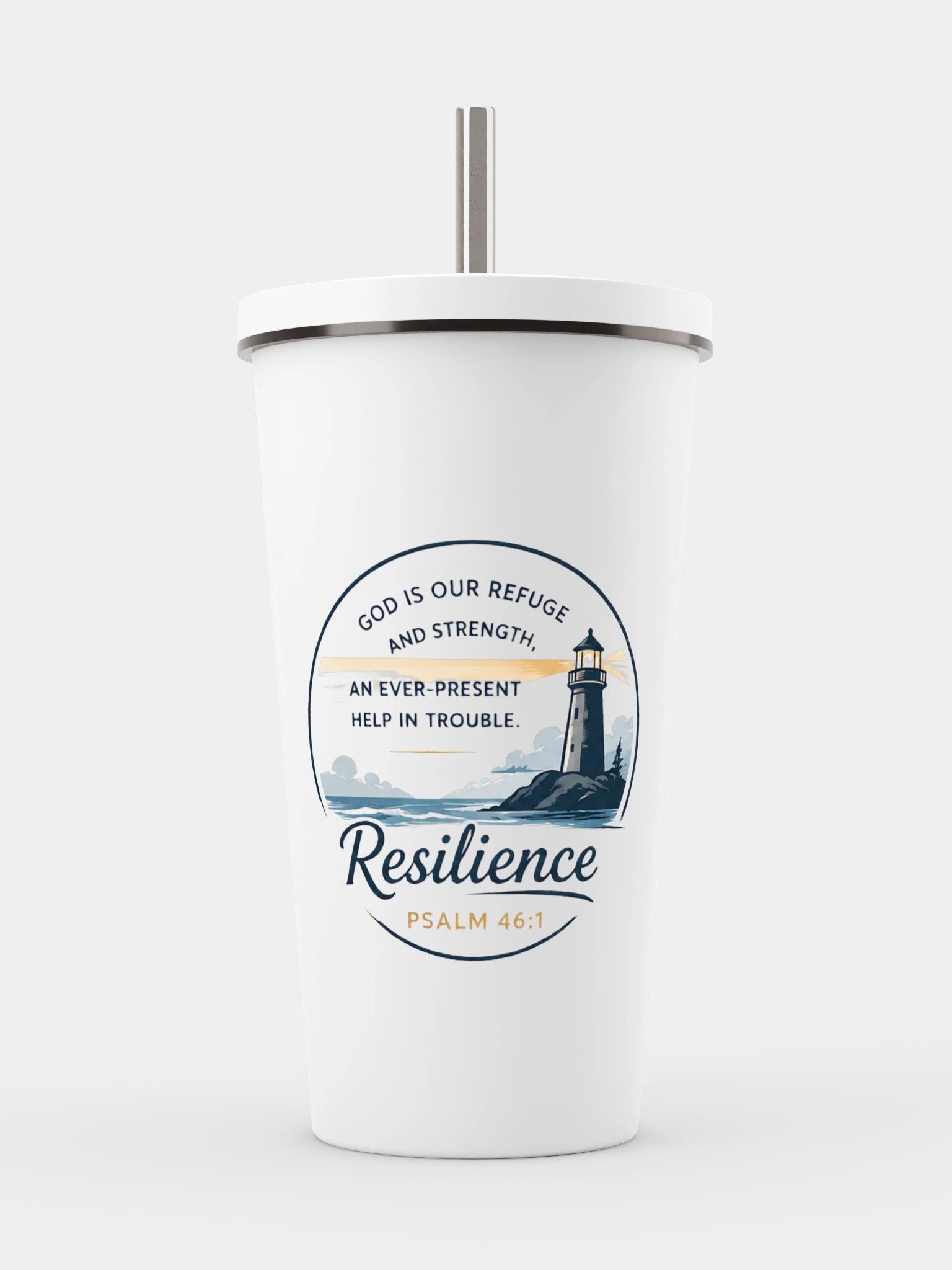 God Is Our Refuge Resilience Tumbler product image (1)