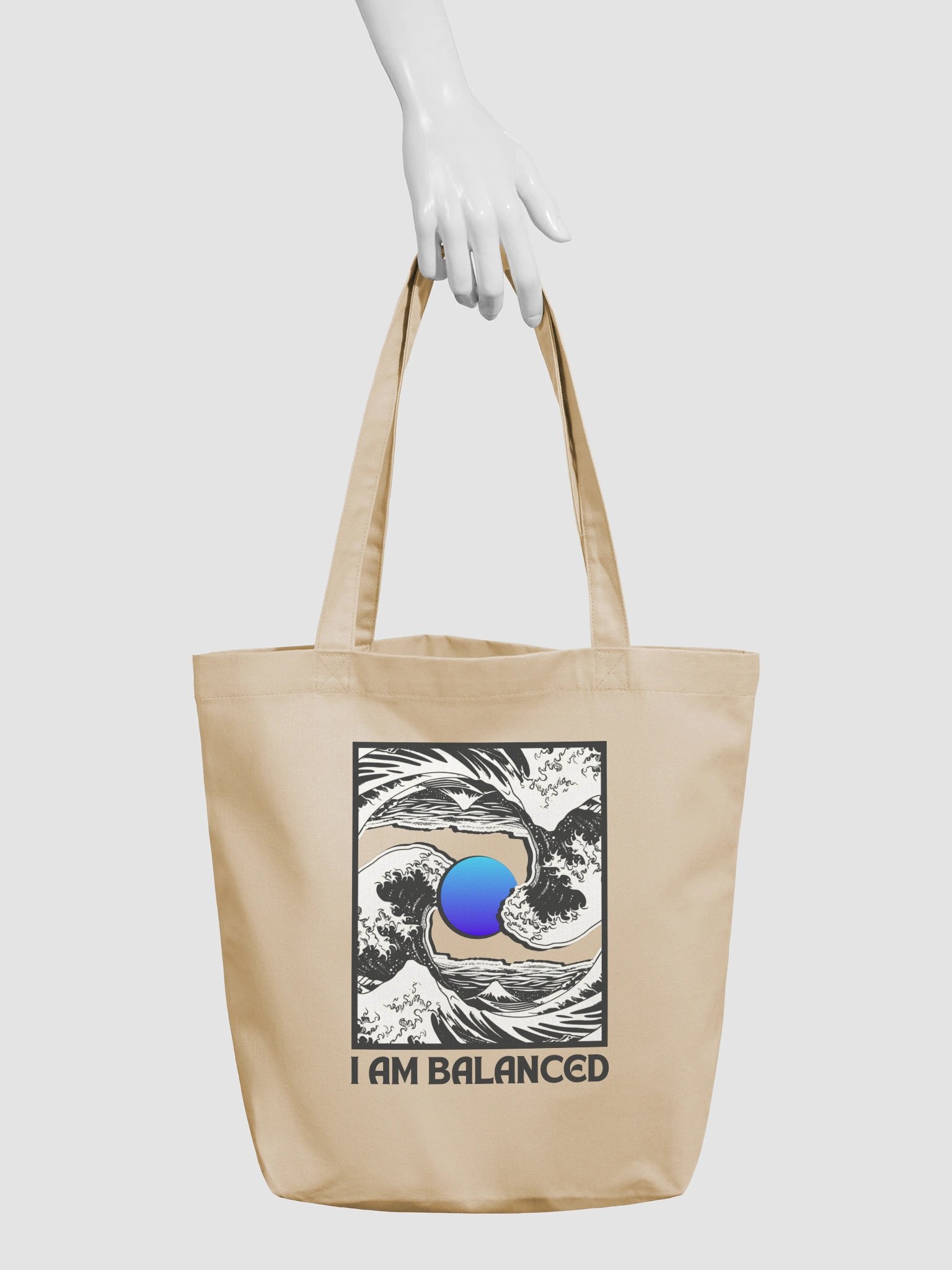 "I Am Balanced" Affirmation Tote Bag product image (3)