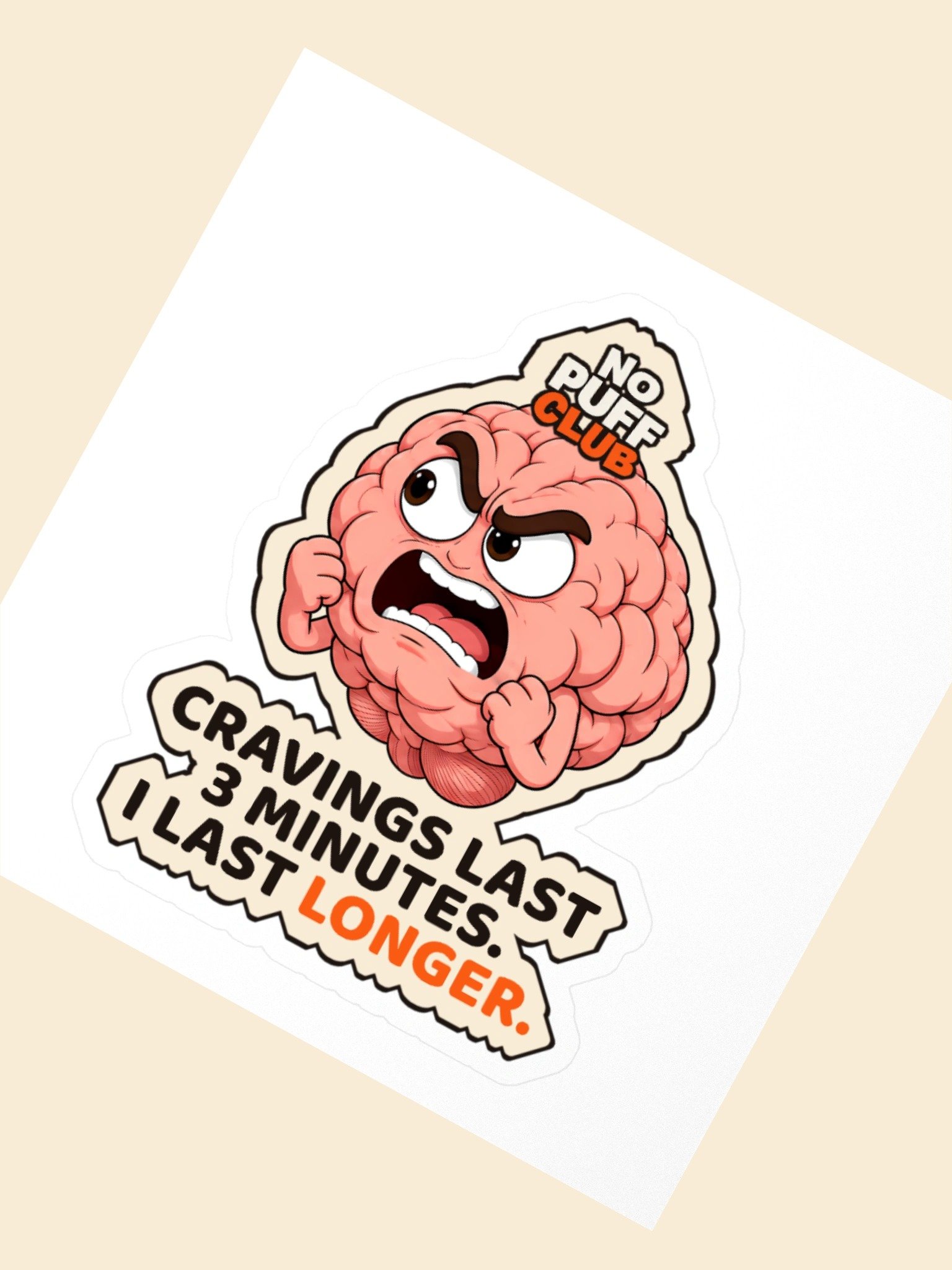 Cravings Last 3 Minutes Sticker product image (2)