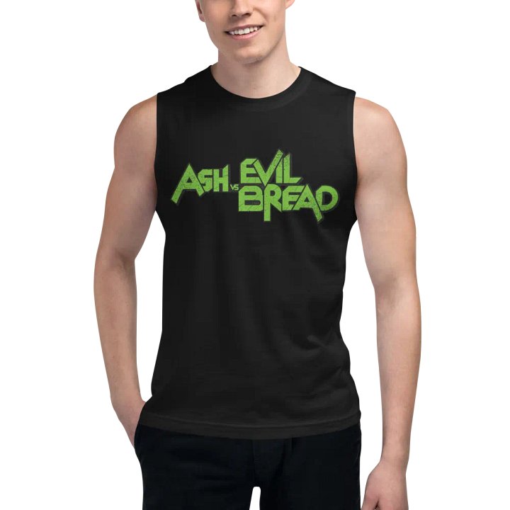ASHvsEVILBREAD - Green Logo Muscle Tee product image (1)