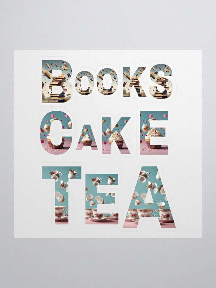Books Cake Tea - Stickers product image (1)