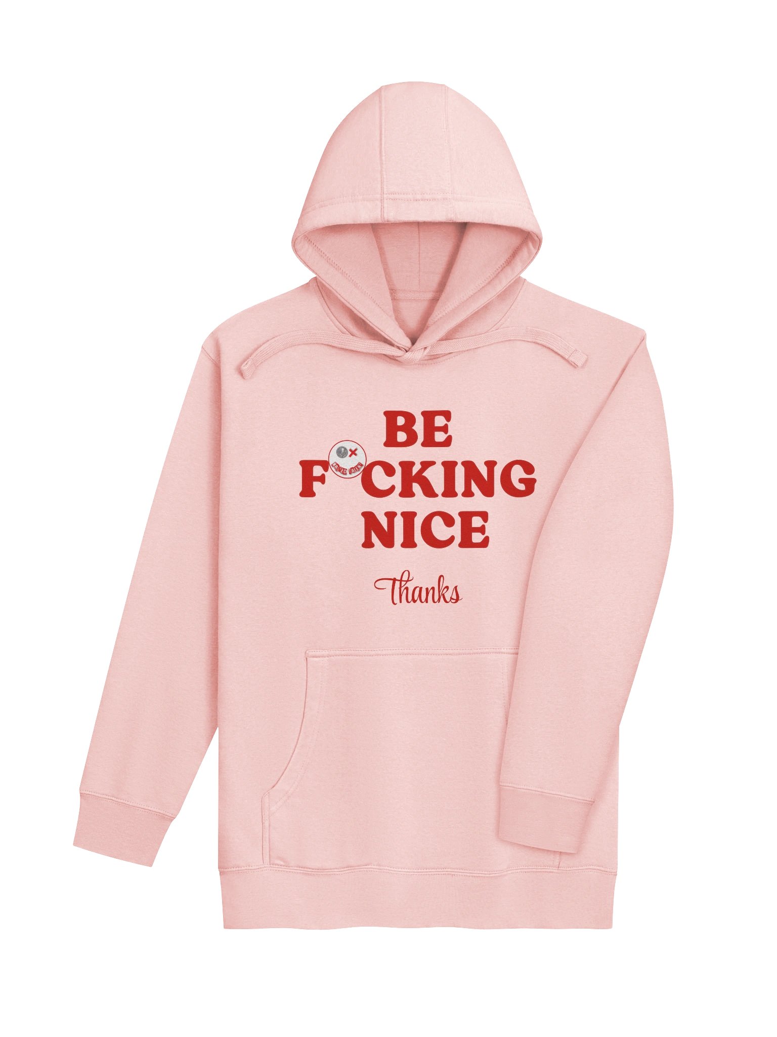 Wasted Talent Be Nice pink Hoodie product image (4)