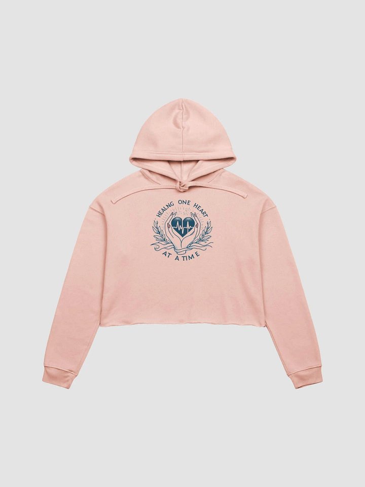 Medical, Nursing, Healing Heartbeat Cropped Hoodie product image (1)
