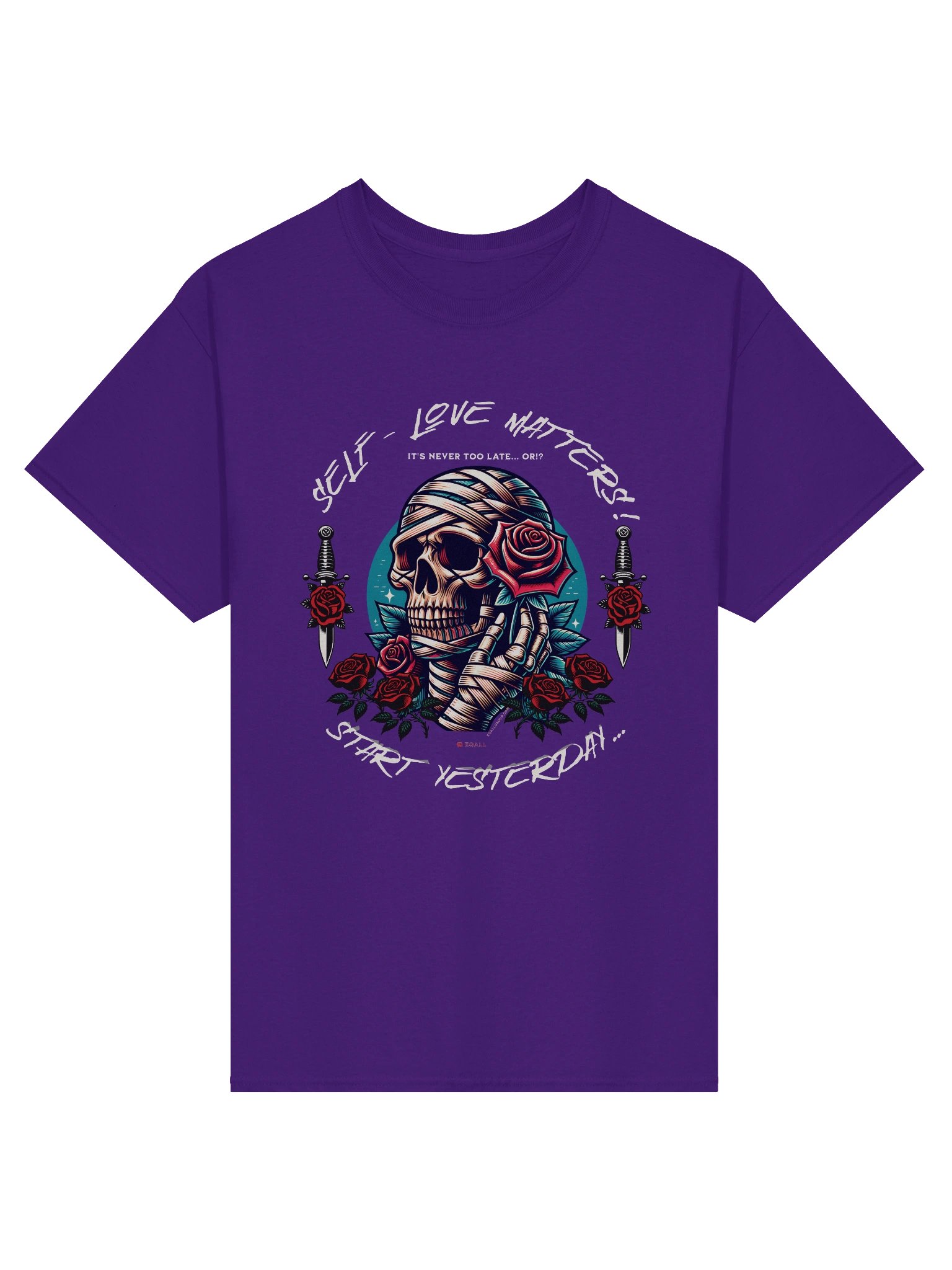 Self-Love Matters! Unisex 100% Cotton Gildan Tee_R3CVR.i by EQALL® Originals_Red / White product image (3)