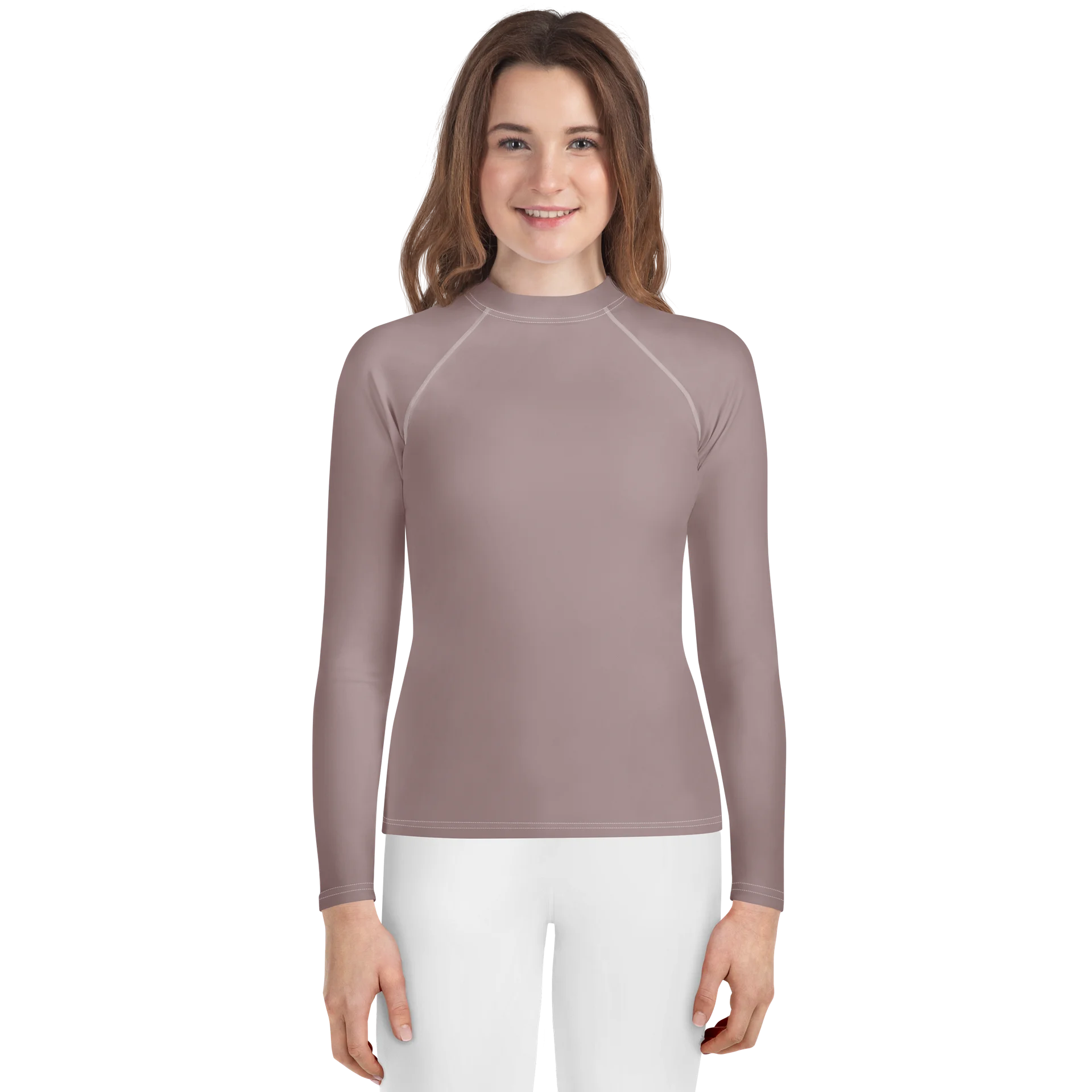 Muted Mauve Youth Rash Guard product image (1)