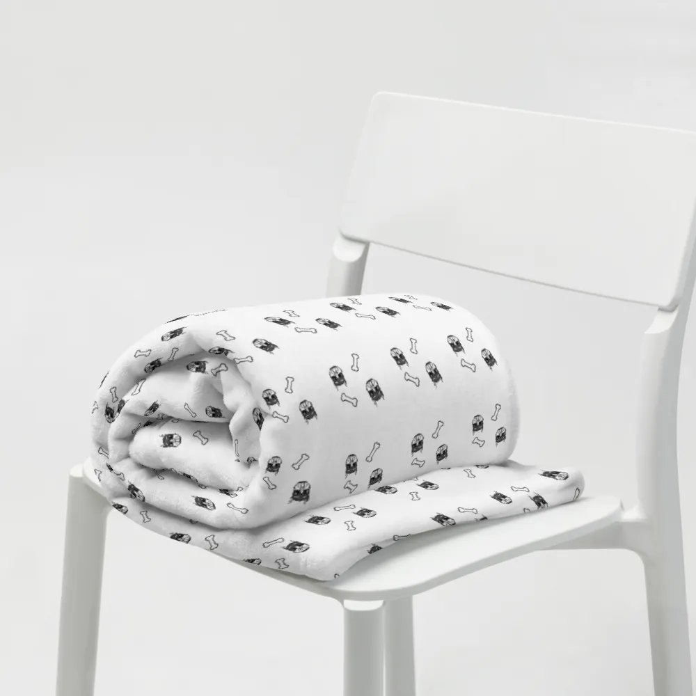 Rubberhose Pup & Bone - Throw Blanket product image (7)