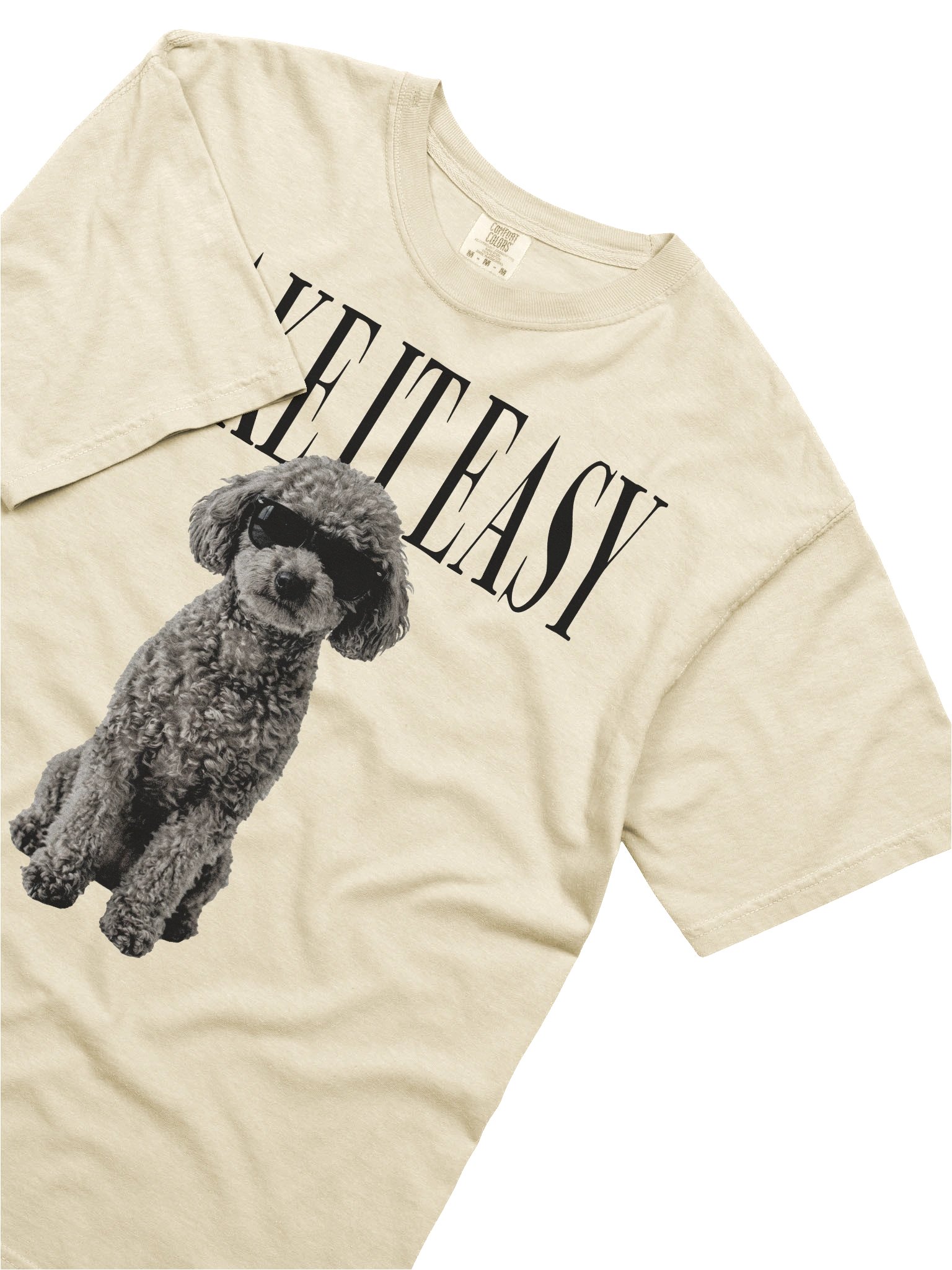 Take It Easy '90s Pop Vintage-Style T-Shirt for Miniature Poodle(Gray) Owners product image (8)