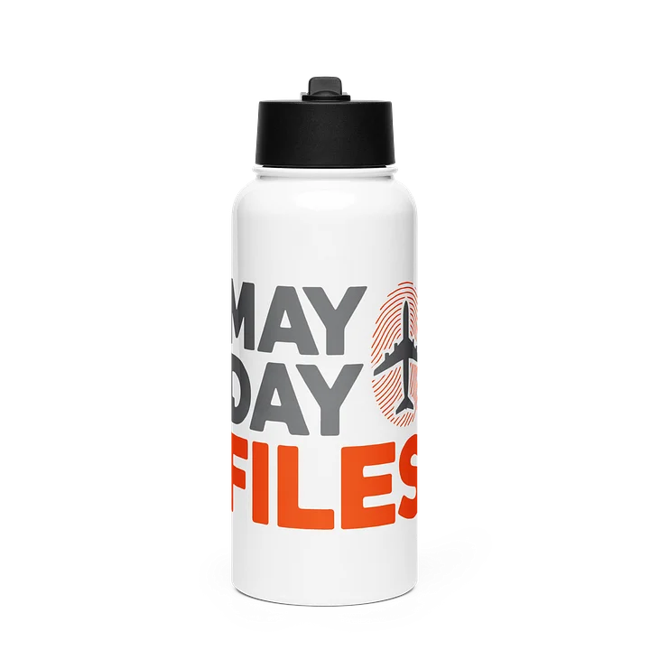 Edelstahlflasche mit Flugzeug-Fingerabdruck product image (1)