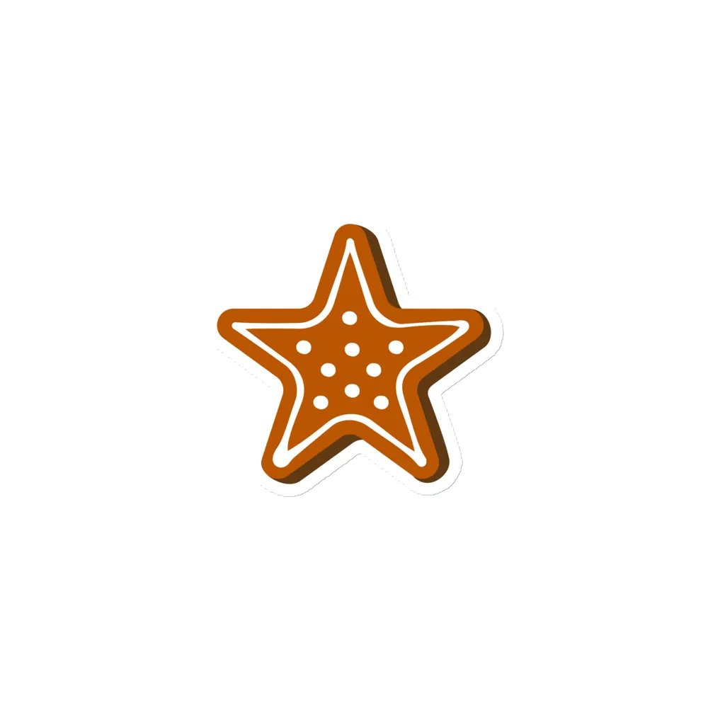 Gingerbread Star Magnet product image (1)