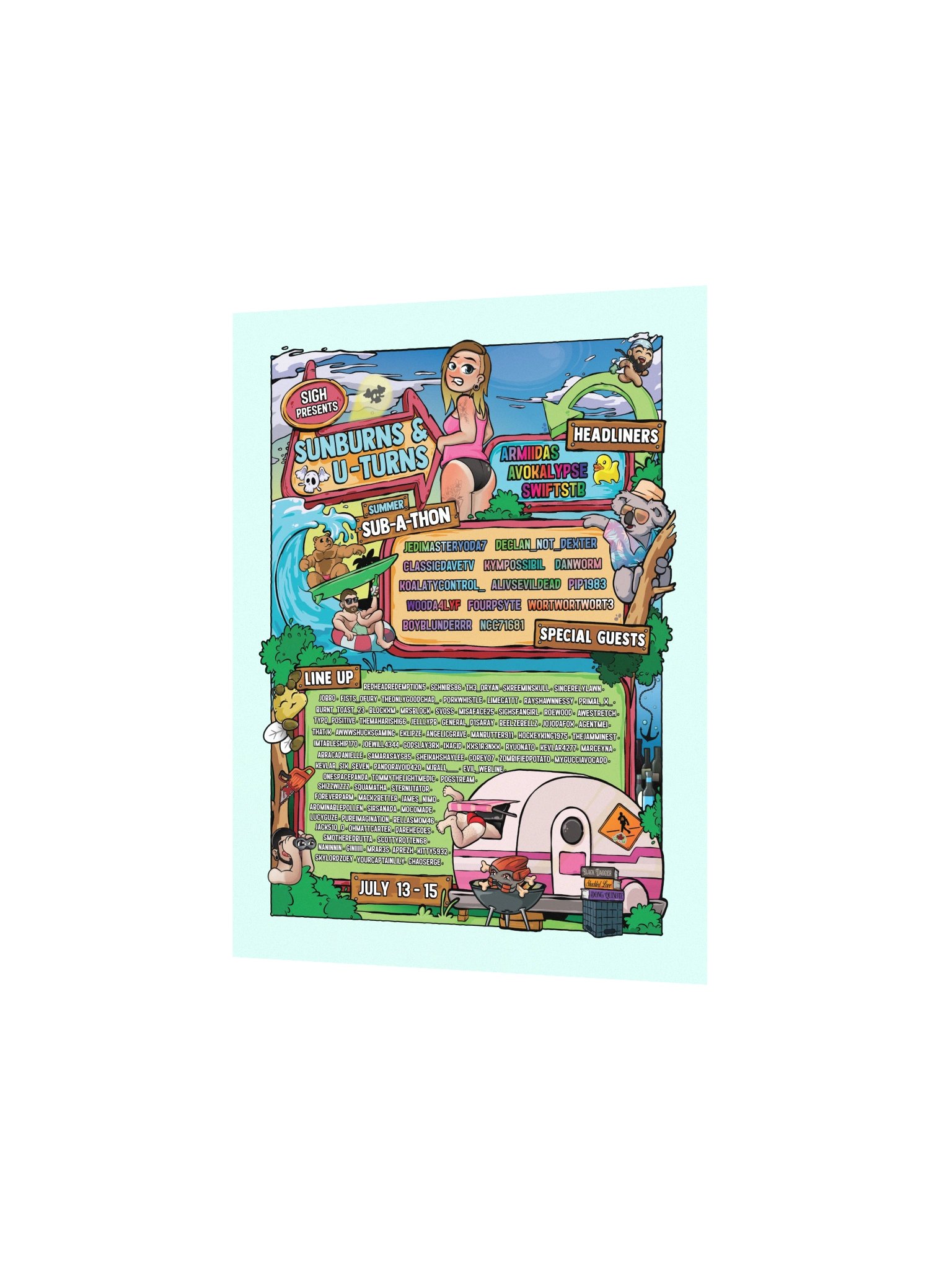 Sunburns & U-Turns Poster product image (8)