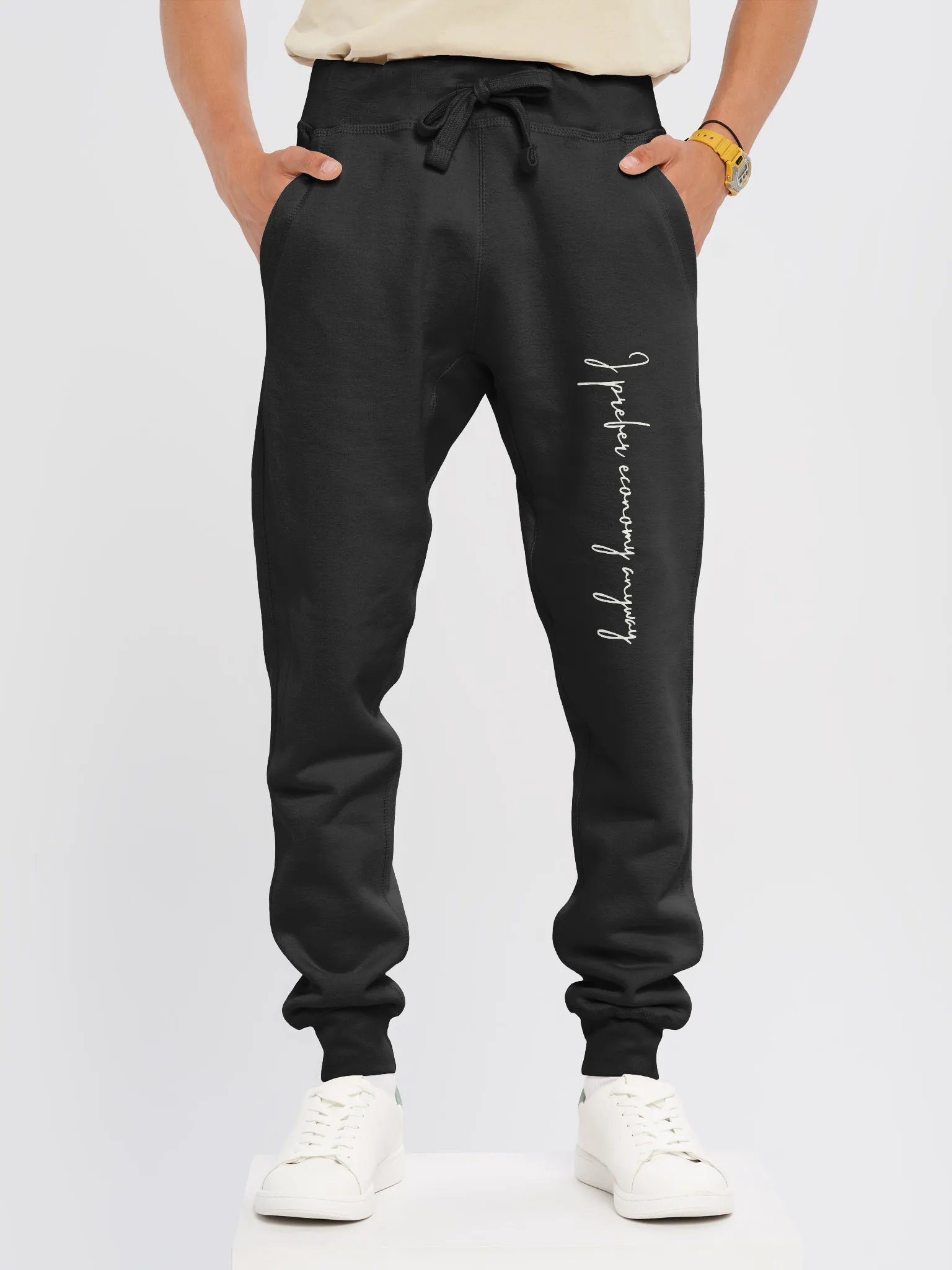 First Class Ultimate Sleep Pants - 'I Prefer Economy Anyway' Design product image (3)